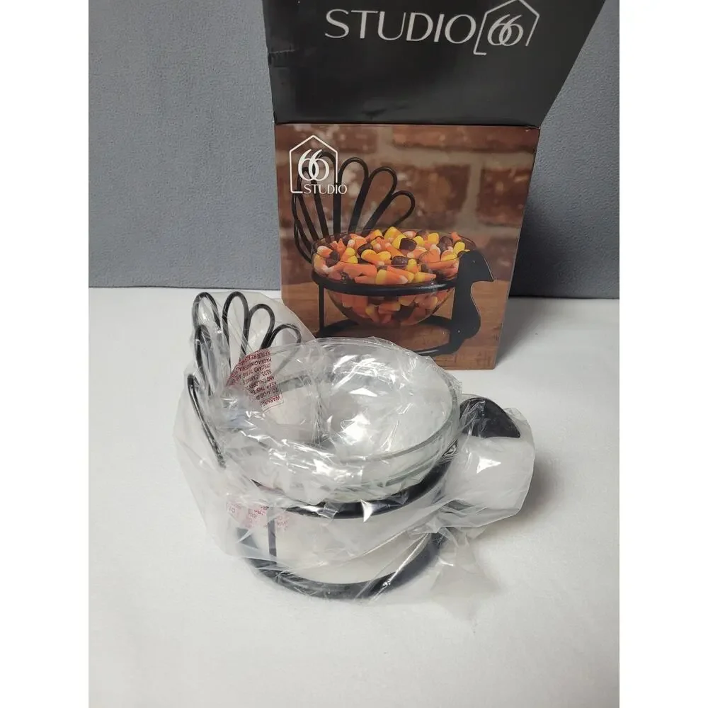 Studio 66 Turkey Bowl with Metal Stand